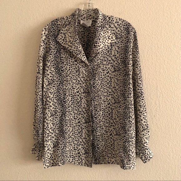 Vintage Tops Vintage Silk Shirt Poshmark